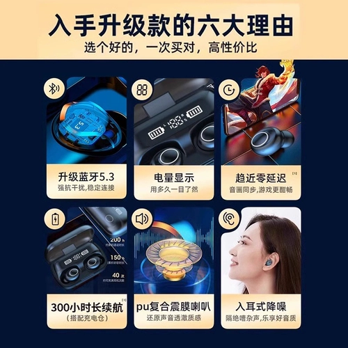 Беспроводные наушники, сверхдлинные беруши подходит для мужчин и женщин, bluetooth, новая коллекция