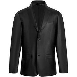 
GIOVANNI VALENTINO men's genuine leather jacket autumn flat lapel suit leather jacket sheepskin suit