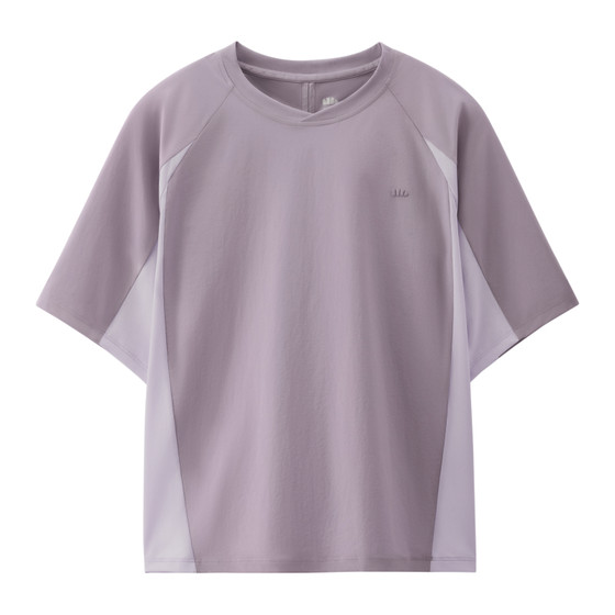 
Jiaoxia women's cool quick-drying sports T-shirt spring and summer new moisture-absorbent quick-drying breathable ice silk raglan outdoor short-sleeved