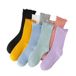 
Confinement socks Postpartum summer thin loose socks spring and autumn piles of socks white postpartum women lacy women's socks