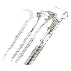 Stainless steel eight-tooth rake three-claw hook retractable rake rod outdoor equipment anchor hook to remove water and grass fishing sieve