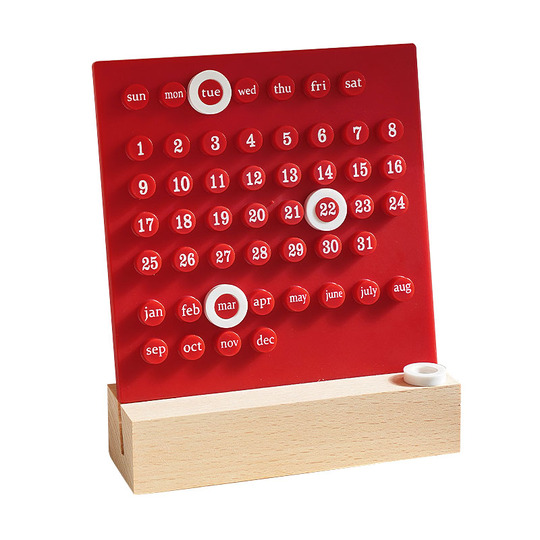 Ring a Date Perpetual Calendar RED