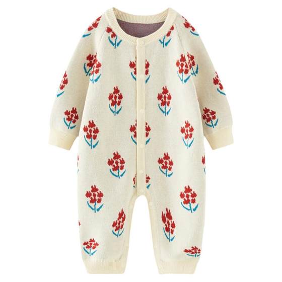 
Children's tai baby onesie autumn cotton baby clothes children's knitted clothes boys and girls casual sweaters
