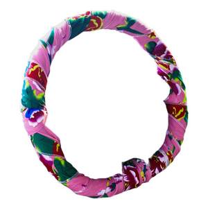 
Northeastern large flower cloth steering wheel cover, national trend and ethnic style, thickened pure cotton cloth wrapped steering wheel cover, Chinese style decoration