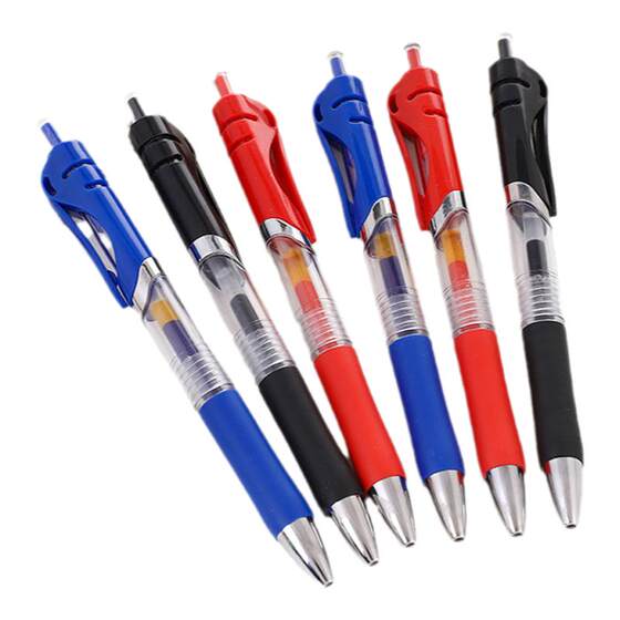 
k35 black and blue press gel refill 0.5 quick-drying signature pen student learning ballpoint pen red pen office supplies
