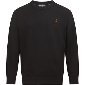 
[100% Sheep Wool] Hush Puppies Men's Autumn and Winter Solid Color Round Neck Sweater Premium Simple Casual Sweater