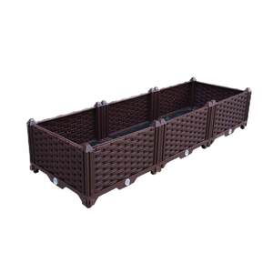 Vegetable planting box Extra the balcony vegetable basin rectangular plastic flower box planting flower pot dedicated roof outdoor roof
