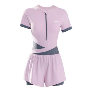 
2025 new conservative slim belly-covering professional one-piece flat corner swimming pool training swimsuit