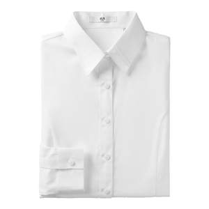 
HLA/Heilan House business commuter lapel long-sleeved formal white shirt 26 spring and summer new waist professional shirt for women