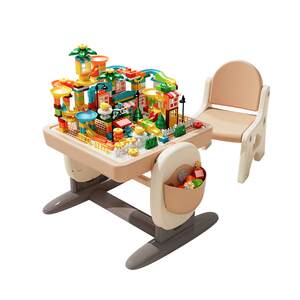 
Manlong building block table children's multi-functional large particle game table educational toy table baby Lego building block table