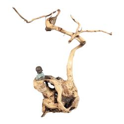 Ornamenti Intagliati In Radice Di Legno Di Rododendro Naturale, Portapenne In Legno Massiccio Conformabile In Legno Stagionato, Supporto Per Uccelli, Lampada Sospesa, Decorazione Domestica