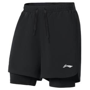 
Li Ning sports shorts men running fitness basketball beach pants hot spring women lining fake ice silk American suit swimming