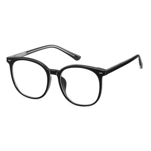 Korean black frame vegetarian glasses women's myopia can match the black box anti -blue light square round face eyes frame mirror frame