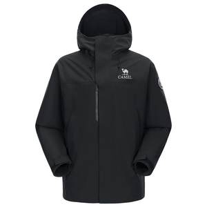 
[Same style as Wang Junkai] Camel King Kaijia ICON black jacket for men, three-in-one outdoor waterproof jacket for women