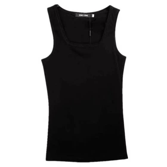 
Men's sports vest, pure cotton, summer stretch, slim fit, hurdles, two ribs, two suspenders, sleeveless bottoming shirt worn inside