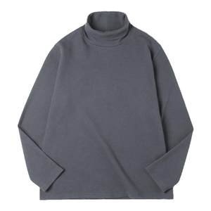 Maden workwear American casual gray sweatshirt waffle turtleneck thermal inner long-sleeved T-shirt base shirt men's spring
