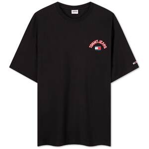 
[American Retro] Tommy spring and summer men's pure cotton trendy arch embroidery solid color inner short-sleeved T-shirt top