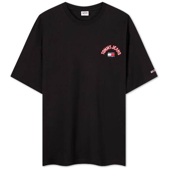 
[American Retro] Tommy spring and summer men's pure cotton trendy arch embroidery solid color inner short-sleeved T-shirt top