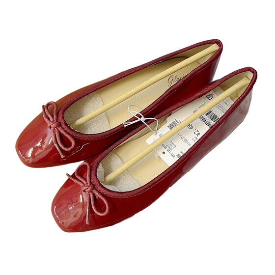 
Tag price 2480 yen Gentle shoes with soft patent leather bows and non-slip flat sole ballet single shoes for women's spring new style