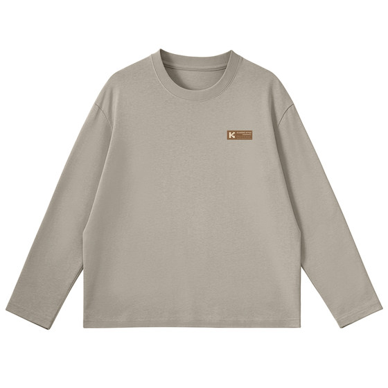 
Jeanswest pure cotton men's long-sleeved T-shirt 2026 new inner layering shirt men's thin autumn coat men's top clothes Q