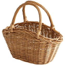 Willow flower basket storage basket storage basket snack storage basket shopping basket photography storage basket picnic basket fruit basket flower basket
