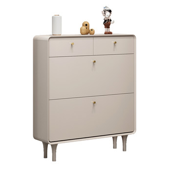 
Shoe cabinet household door turntable economical luxury simple