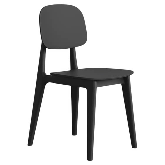 
Thickened plastic dining chair modern simple backrest stool Nordic home restaurant chair simple leisure desk chair