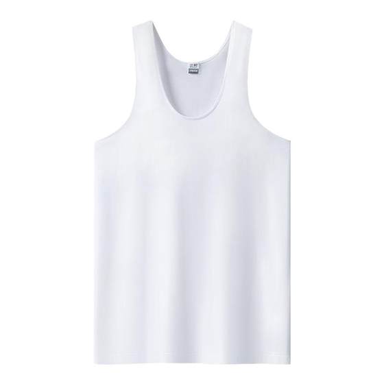 Three gun vest for men pure cotton skin-relieving essence bleaching cloth for men men's vest for men's cotton knitted vest
