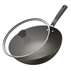 Supor wok has titanium uncoated non-stick pan