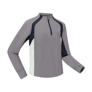 Decathlon boys, girls, teenagers hiking ultraviolet long -sleeved long -sleeved T -shirts sunscreen, dampness, dry moisture prevention KIDC