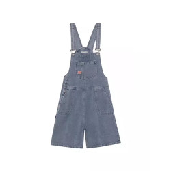 Wide-legged denim strap shorts! Reduce age and make you look slim