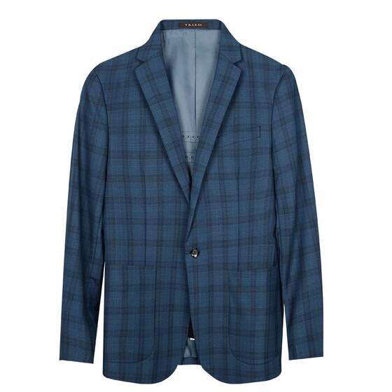 
[Same style in shopping mall] Caizi Men's Casual Plaid Suit Men's 2024 Spring New Wool Suit Jacket