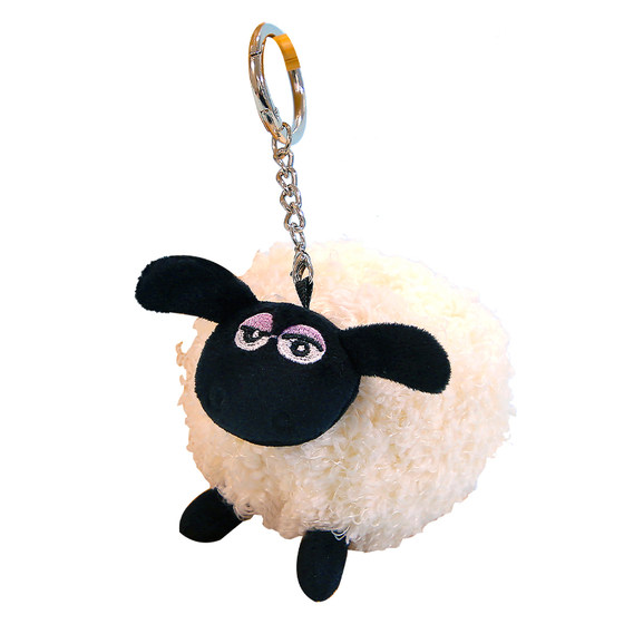 
Shaun the Sheep Plush Toy Backpack Pendant Doll Cute Keychain Doll Birthday Gift for Girls Doll