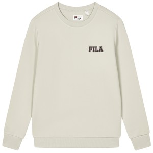 
FILA official sweatshirt for men's autumn new casual round neck pullover loose knit long-sleeved sports top