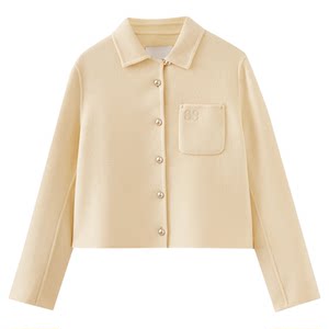 
Shuiyunjian short double-sided woolen coat women's shoulder wool coat dignified aesthetic wear 2026 autumn and winter new style