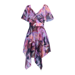 
Xtep Conservative Swimsuit Women's 2026 New Fashion Printed Slim One-piece Skirt Style Belly Covering Resort Hot Spring Swimwear