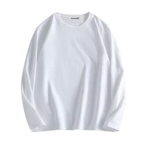 
KP Jeanswest Men's Autumn Pure Cotton Long Sleeve T-Shirt Men's 2025 Autumn Round Neck Casual Bottoming Shirt Men