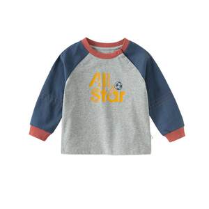 
David Bella boys spring T-shirt baby long-sleeved cotton top 2026 new children's style bottoming shirt