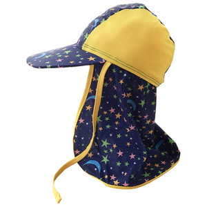 
Children's swimming cap for boys sun protection neck protection ear protection girl big hat summer Japanese hat cute beach sun protection swimming cap