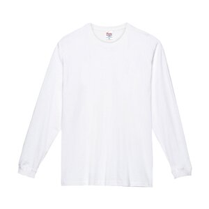 Printstar products reach 250g heavy cotton long -sleeved T -shirt pure color loose men's white beating bottom shirt tide ins