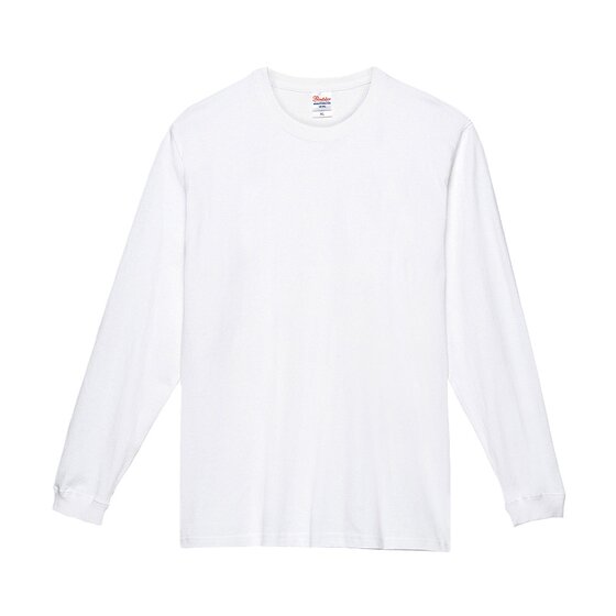 Printstar products reach 250g heavy cotton long -sleeved T -shirt pure color loose men's white beating bottom shirt tide ins