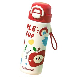 
Fuguang double drink thermos cup for children and students going to school special water cup for boys 2026 new high-looking female straw cup