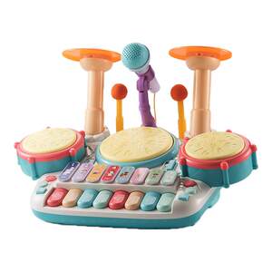 
Baby drum toys children's drum sets and instruments Early education educational baby hand-painting drums 1-2 to 3 years old boys and girls 0