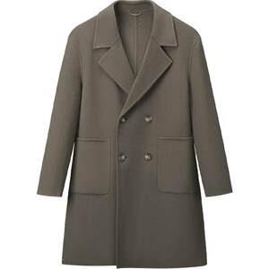 
Heilan House light business long pure wool coat 25 autumn and winter new suit collar warm thick woolen coat men's clothing