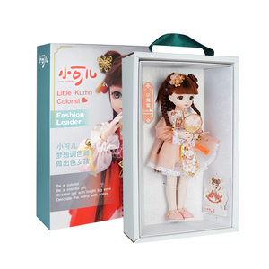 Kerr's doll color ticker 6 -point multi -joint changing doll girl gift children passing family toy 4913