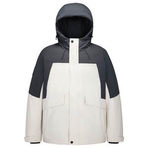 Camel Men's Workwear Down Jacket Men's Winter 2025 Couple Hooded Water-Repellent Black Bread Jacket