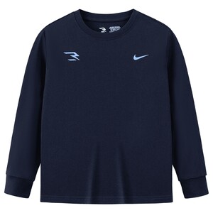 
Nike 3brand children's long-sleeved boys and girls T-shirts autumn 2025 new big children's cotton top