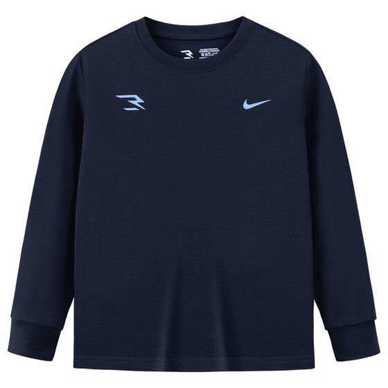 
Nike 3brand children's long-sleeved boys and girls T-shirts autumn 2025 new big children's cotton top