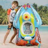Плавательный круг, надувной мотоцикл для мальчиков, увеличенная толщина, защита от опрокидывания, 8 лет