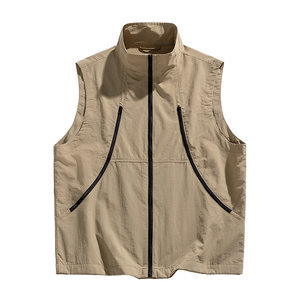 
WASSUP DEION mountain outdoor windproof sleeveless vest men's summer 2025 new fashion brand couple vest